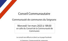 Conseil communautaire du 1er mars 2023